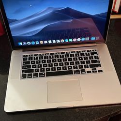 macbook pro 2015 a1398 15 inch core i7-4770 hq 16gb ram 2.20 ghc with 128 gb ssd mac os mojave