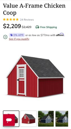 Large 8x10 A-Frame chicken coop