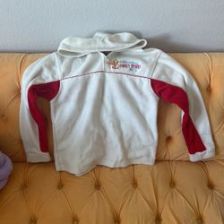 tweety bird half zip sweater