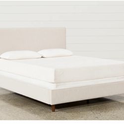 Upholstered Queen bed frame and Box spring 