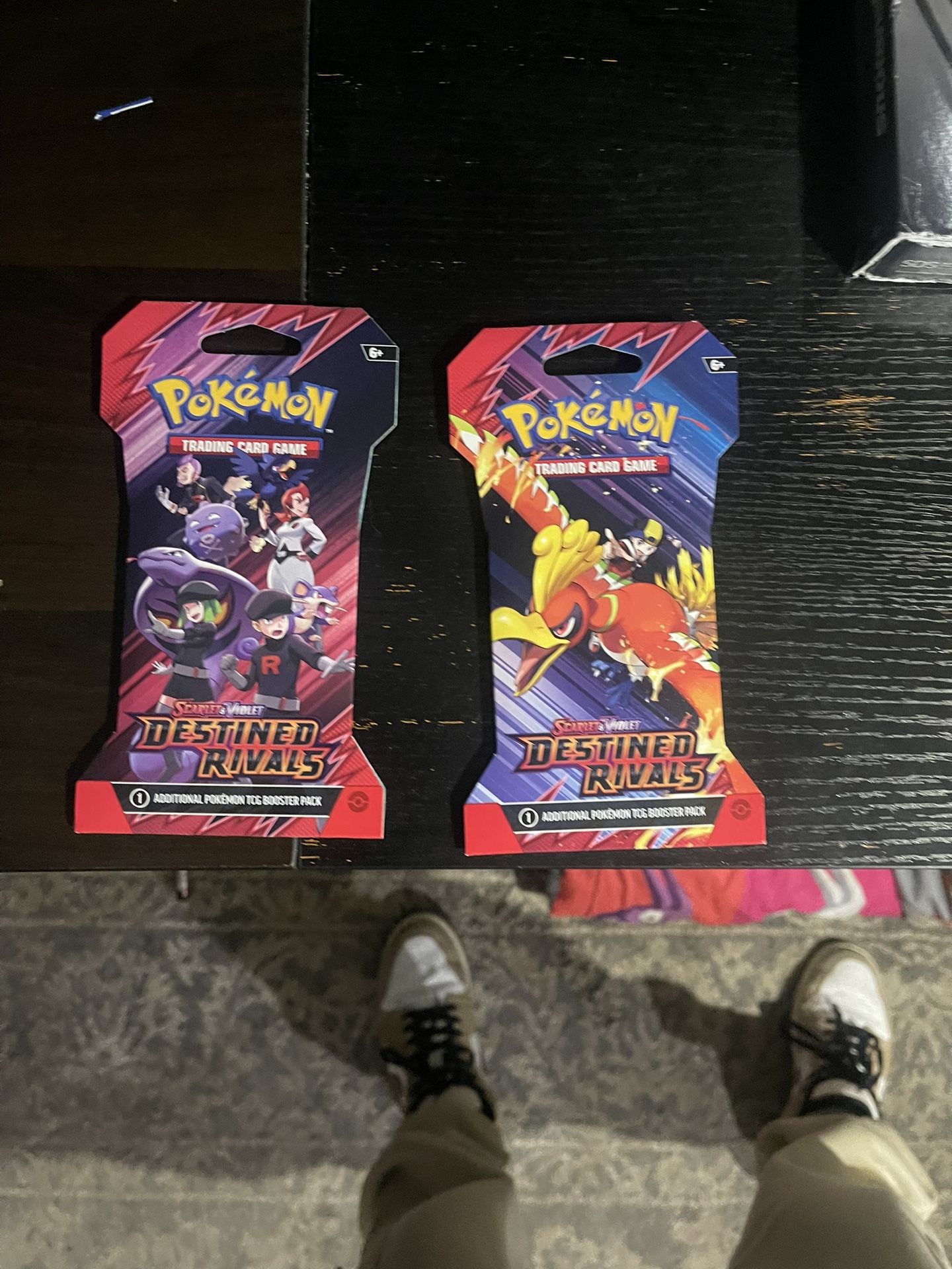 Pokemon Destined Rivals Booster Packs.
