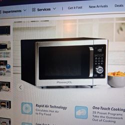 Power XL Microwave Air Fryer, NEW