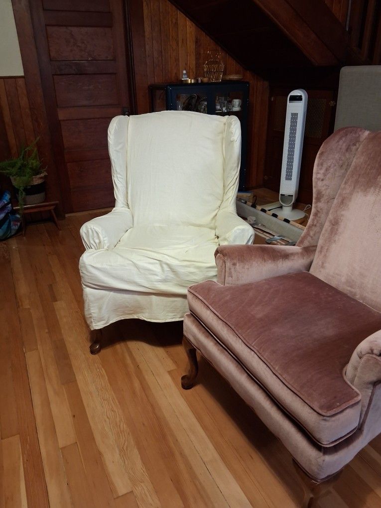 Two Wingback Chairs
