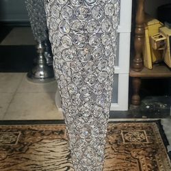 Modern Elegant Crystal Trumpet Flower Stand / Vase  Decor