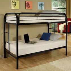Twin Bunk Bed  For Sale With Mattress 