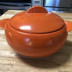 Authentic MidCentury Modern Caliente Covered Casserole Bowl