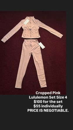 Cropped Pink Lululemon Set