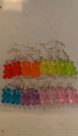 gummy bear earrings with hook