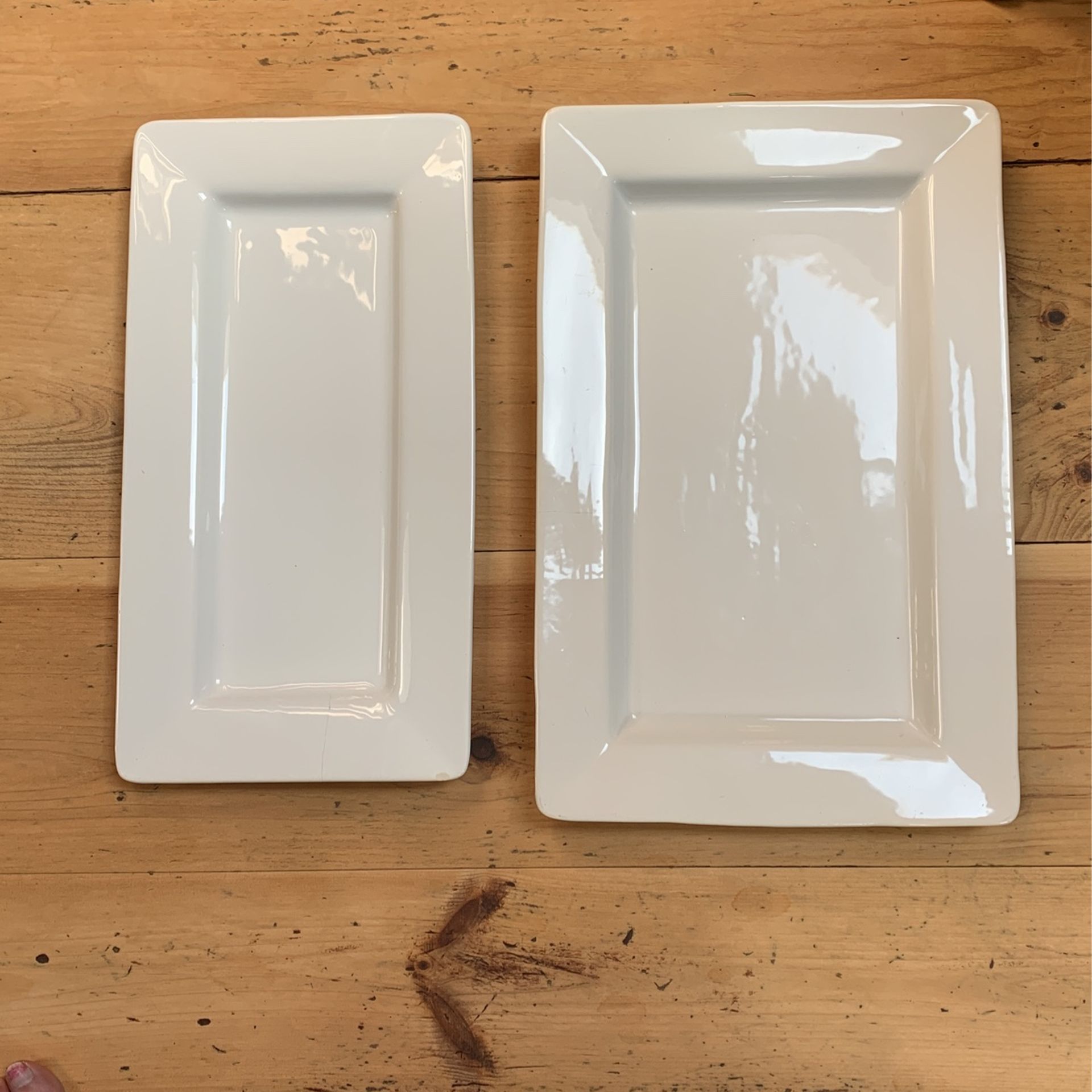 Crate And barrel Serving Trays. Set Of 2