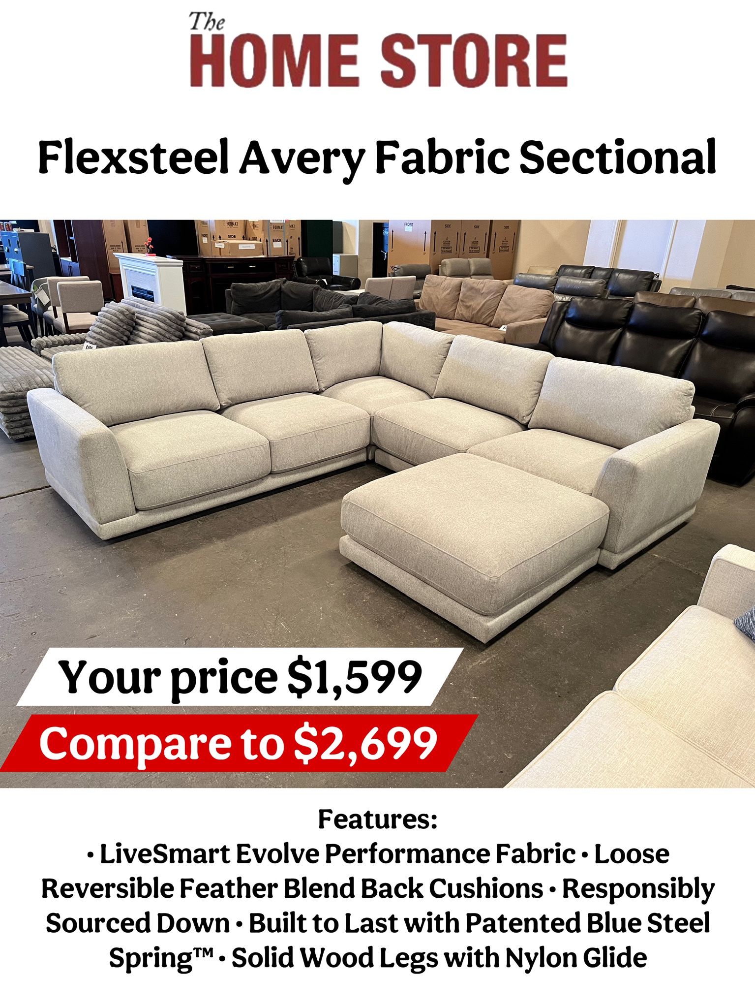 Flexsteel Avery Fabric Sectional