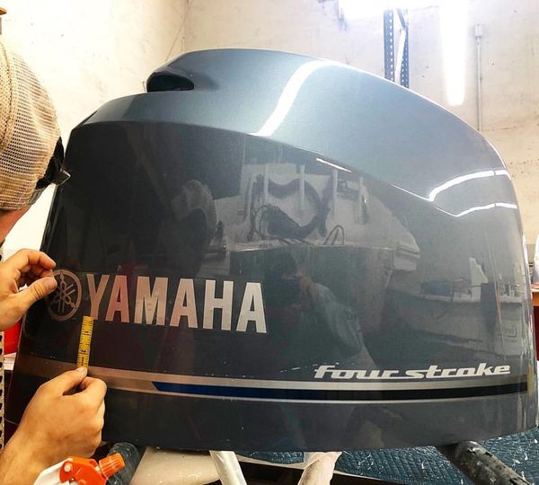 The outboard paint shop factory and custom paint jobs ...