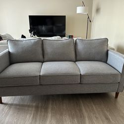 Heather grey couch