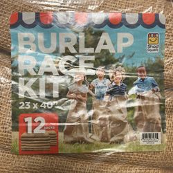 Burlap brass 12 pack