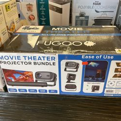 Fugoo Movie Theater All-in-one Movie Theater Projector Bundle