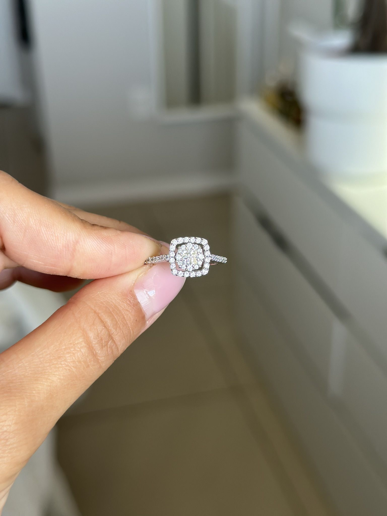 Promise/engagment Small Diamonds Ring