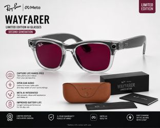 Ray-Ban Meta Wayfarer Transitions Ruby Gen 2 LIMITED EDITION Smart Glasses – Open Box