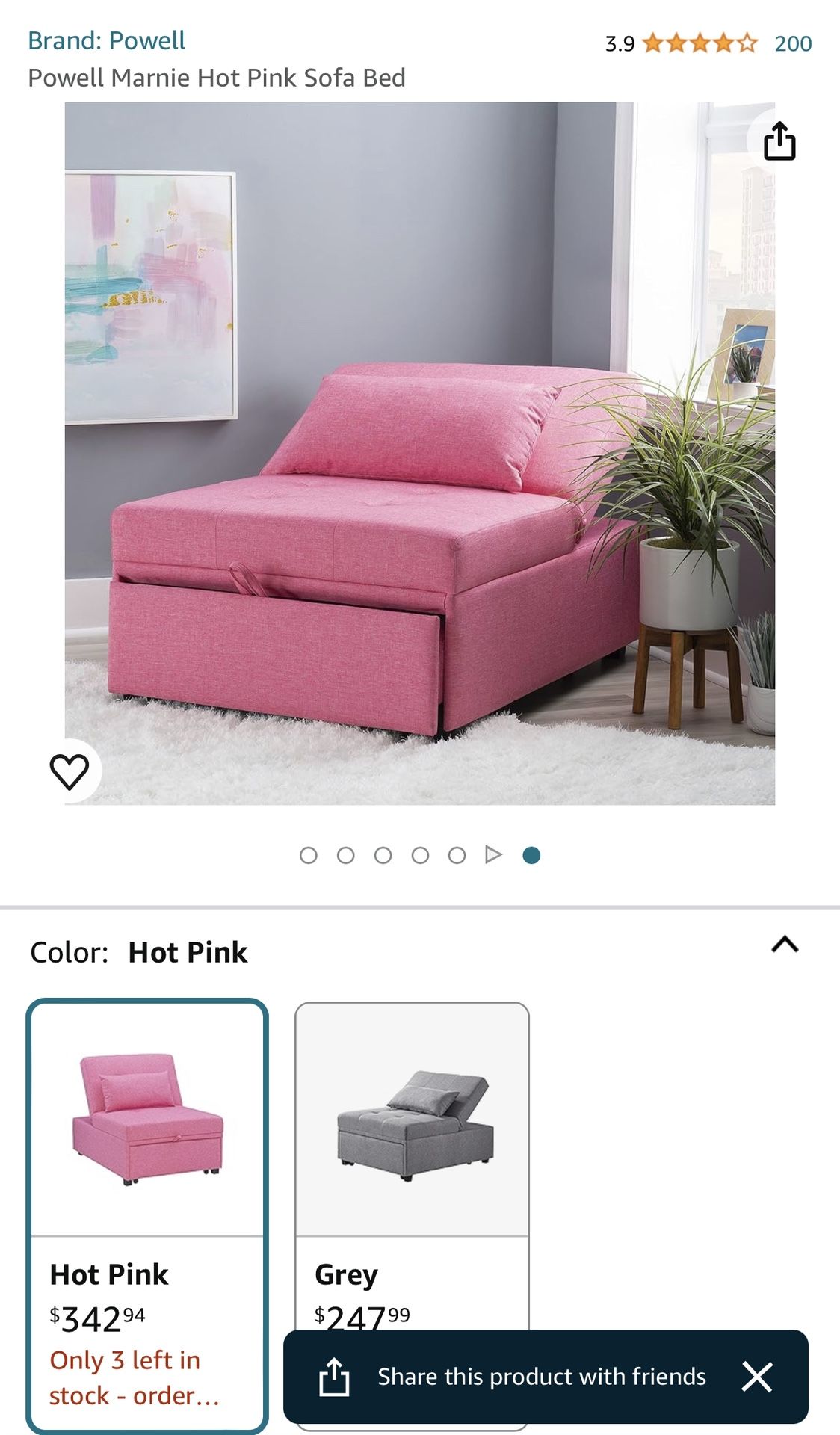 Pink Futon 