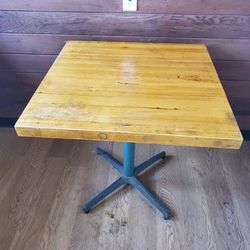 Butcher Block Side Table or Breakfast Kitchen Table