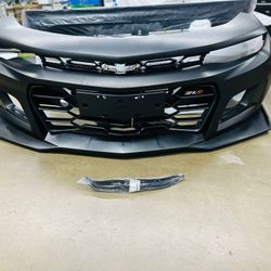 2016-2018 Chevrolet Camaro 1LE Style Unpainted Black Front Bumper Cover Conversion Kit