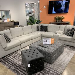 Sectional Couch Modular Sectional Couch 7 Piece Sectional ✔️No Needed Credit Check 💛 $39 Down Payment with Financing
