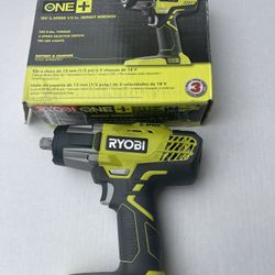 Ryobi I 18v 3-speed 1/2” Impact Wrench P261