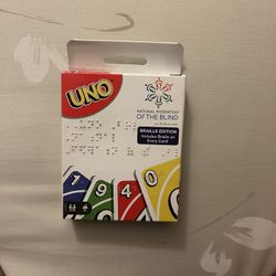 Uno National Federation of the Blind Braille Edition Sealed Set