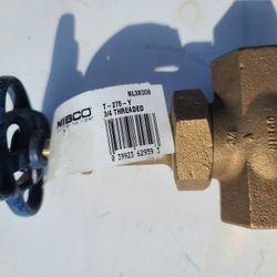 3/4" Bronze Globe Valve - NEW