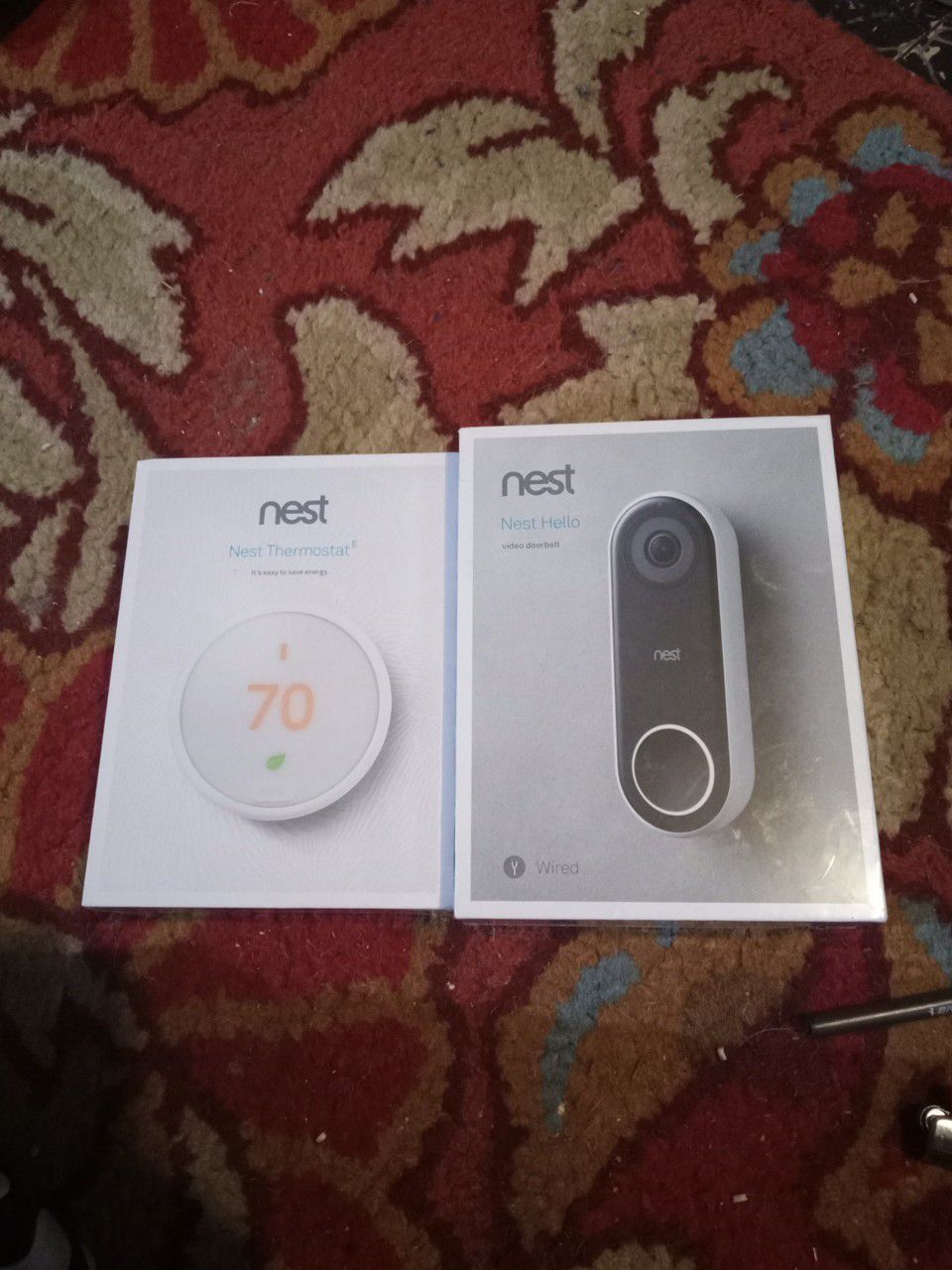 Nest thermostat e / nest hello video doorbell