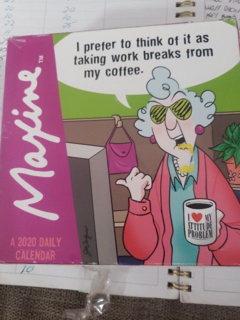 2020 Maxine Daily Desktop Calendar