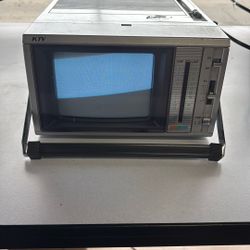 Vintage 1985 KTV KCT-5003 RetroColor 5" Inch VHF UHF TV Working w/ Power Cord