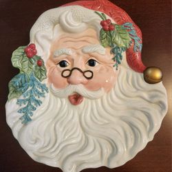 Fritz and Floyd Santa plate.