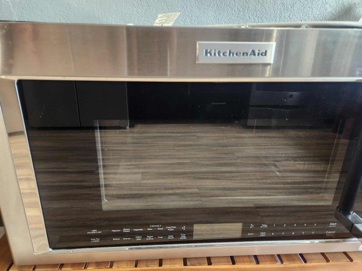 30 in. W 1.9 cu. ft. 1800-Watt Over the Range Microwave with Air Fry in Stainless Steel New
