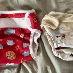 2 Velcro Cloth Diaper Covers
