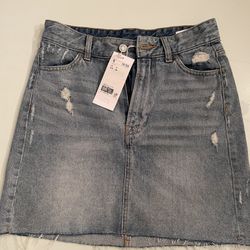 H&M Denim Skirt Size 2 New