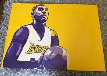 Kobe Bryant lakers Pop Art Canvas Print
