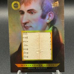 2024 Pieces of the Past 1800s Edition #155 Meriwether Lewis Patch Relic (READ)