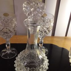 Sheffield Glasses From Yugoslavia And Carafe