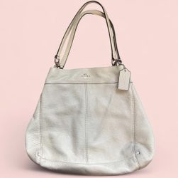 COACH WHITE HOBO BAG
