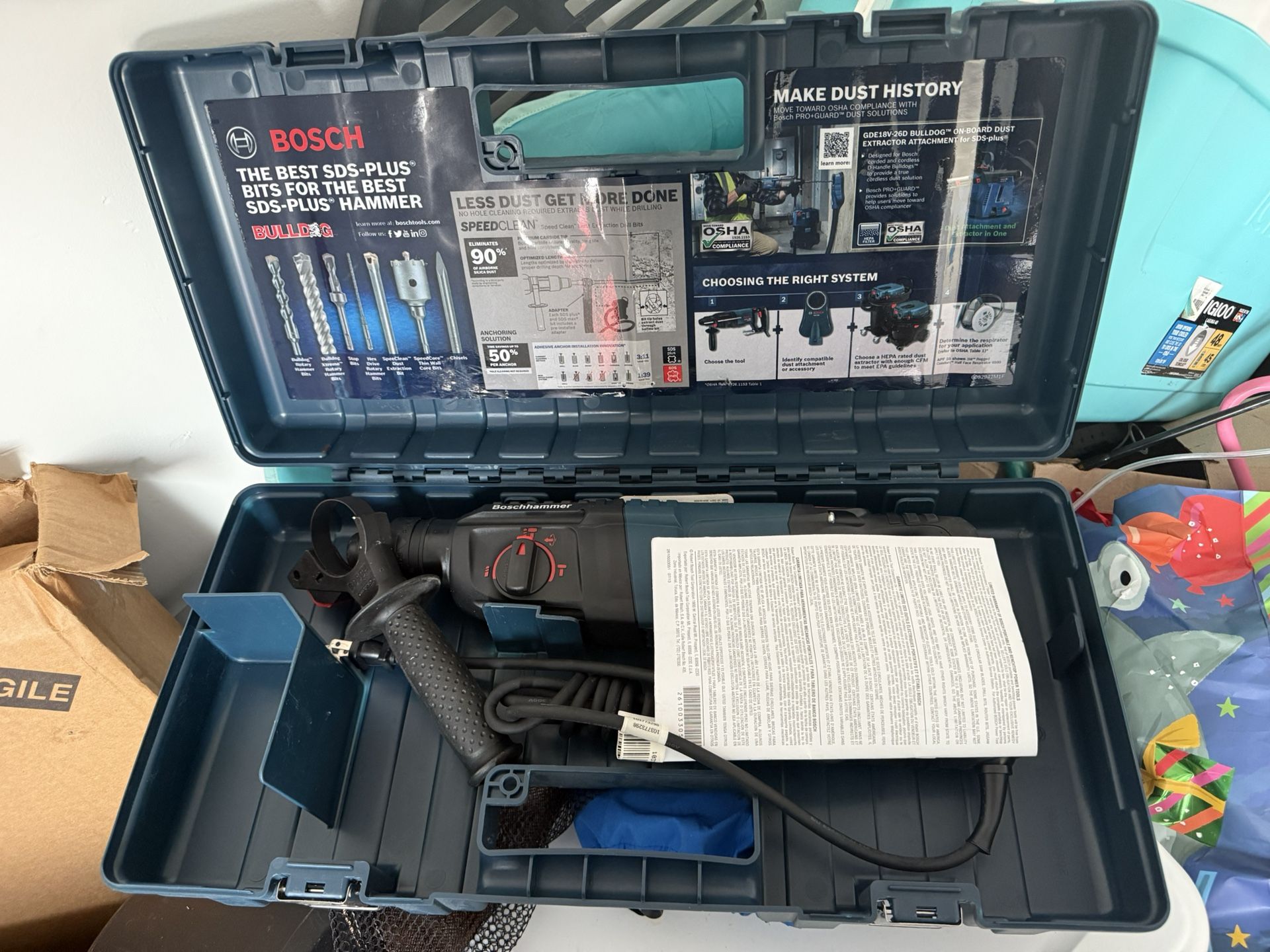 Bosch Bulldog 8.5 -Amp SDS-Plus SDS-plus Variable Speed Rotary Hammer Drill