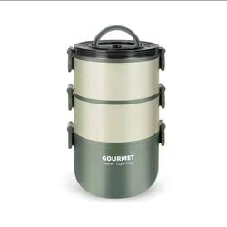 304 Stainless Steel Layered Insulation Lunch Box