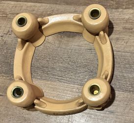 Vintage Abbey Press Resin Advent Wreath Candle Holder Angels Family 70549 8x2"