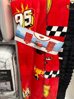 Disney Pixar Cars Reversible Plush Throw Blanket