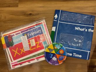 Preschool Kinder kids toddler Learning Circle Time Pocket Chart