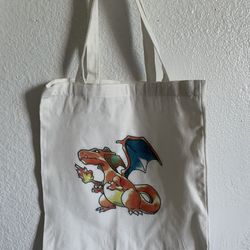 Pokémon Charizard Og Arita Artwork Canvas Bag 