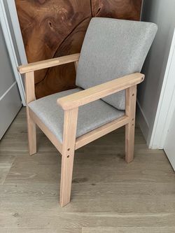 Wood Chair/ Accent Chair/ Desk Chair/ Scandinavian Chair with Arms