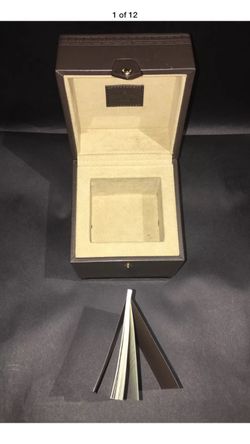 Authentic Louis Vuitton Luxury Watch Box With Booklet.