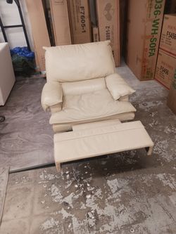 Beige recliner