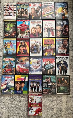 26 DVD Movies bundle $15 for all or $2 each