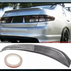 03-05 Honda Accord 4D 4Dr 4Door OE Factory Style CF Carbon Fiber Trunk Spoiler