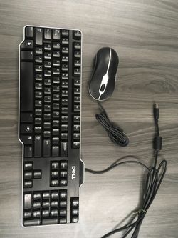 Dell keyboard with mouse